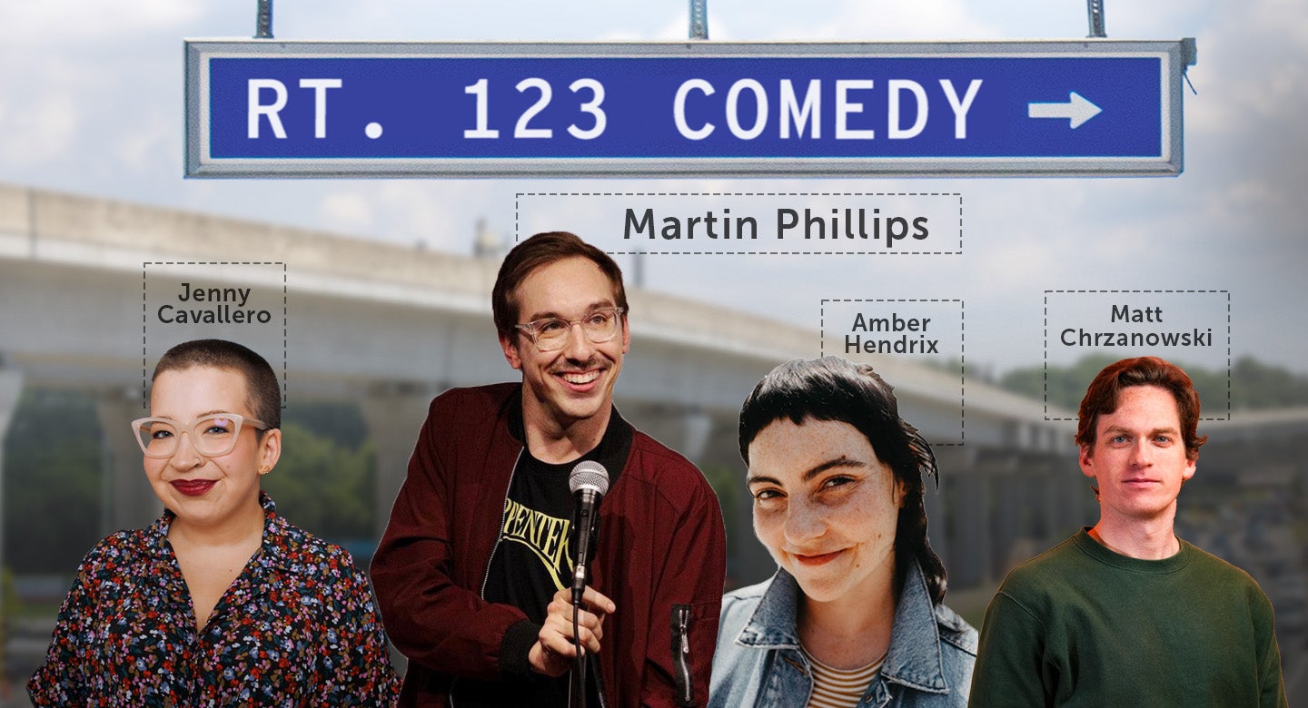 Rt 123. Comedy featuring Martin Phillips